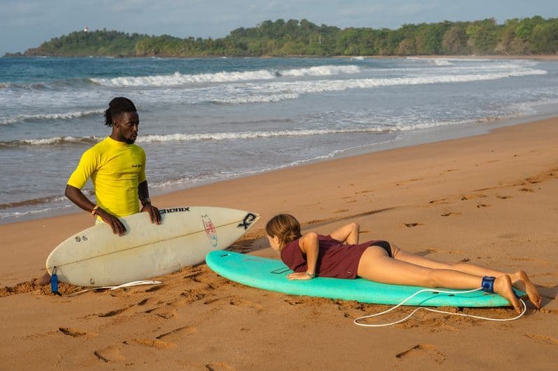 beginner surfer